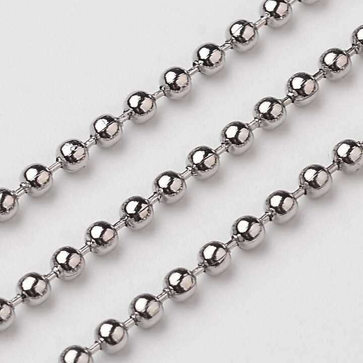 Lant otel inoxidabil 304, cu bile de 1,5mm (49cm)