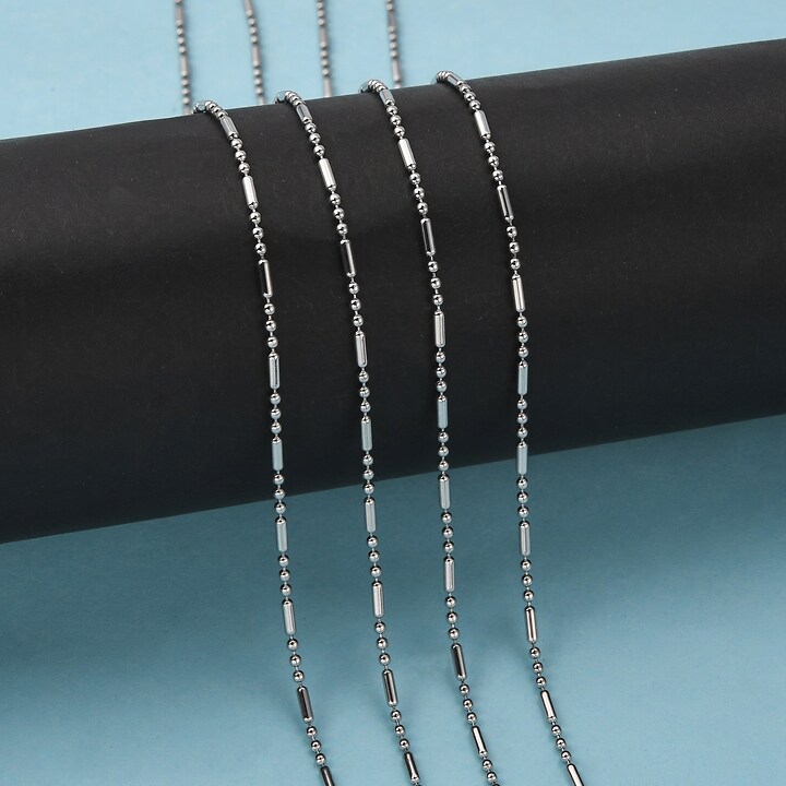 Lant otel inoxidabil 304, cu 3 bile de 1,5mm (49cm)