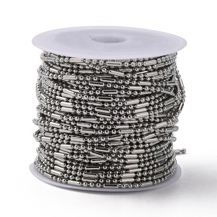 Lant otel inoxidabil 304, cu 3 bile de 1,5mm (49cm)