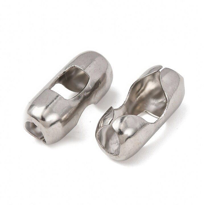 Conector lant cu bile de 6mm, otel inoxidabil, 17,5x8x6mm