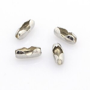 Conector lant cu bile de 4,5mm, otel inoxidabil, 13x6mm