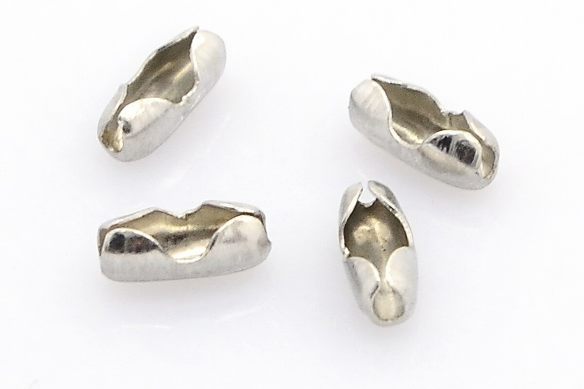 Conector lant cu bile de 4,5mm, otel inoxidabil, 13x6mm