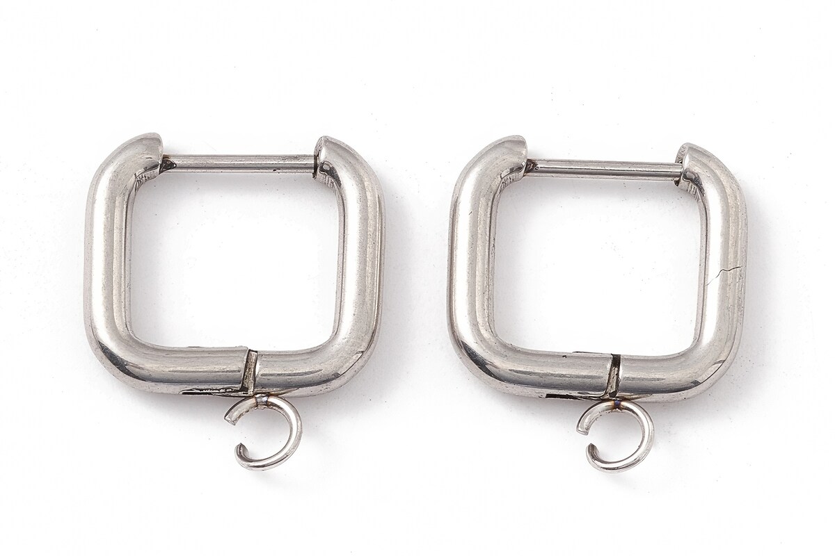 Tortite cercei otel inoxidabil 201 si 304, 18,5x15,5mm (2 buc.)