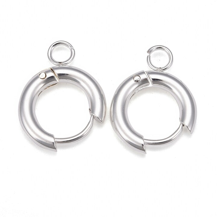 Tortite cercei otel inoxidabil 201, 16x13,5mm (2 buc.)