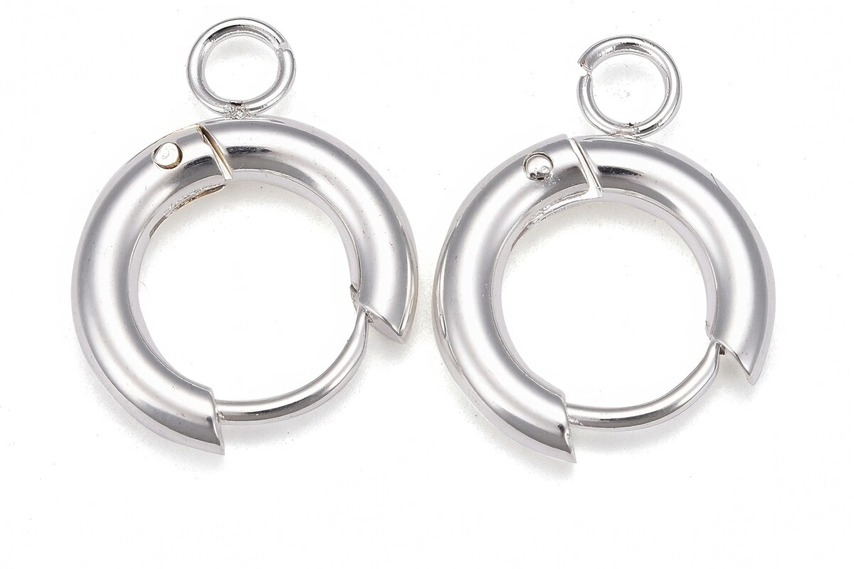 Tortite cercei otel inoxidabil 201, 16x13,5mm (2 buc.)