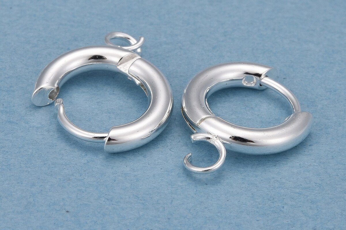 Tortite cercei otel inoxidabil 201, 16x13,5mm (2 buc.)