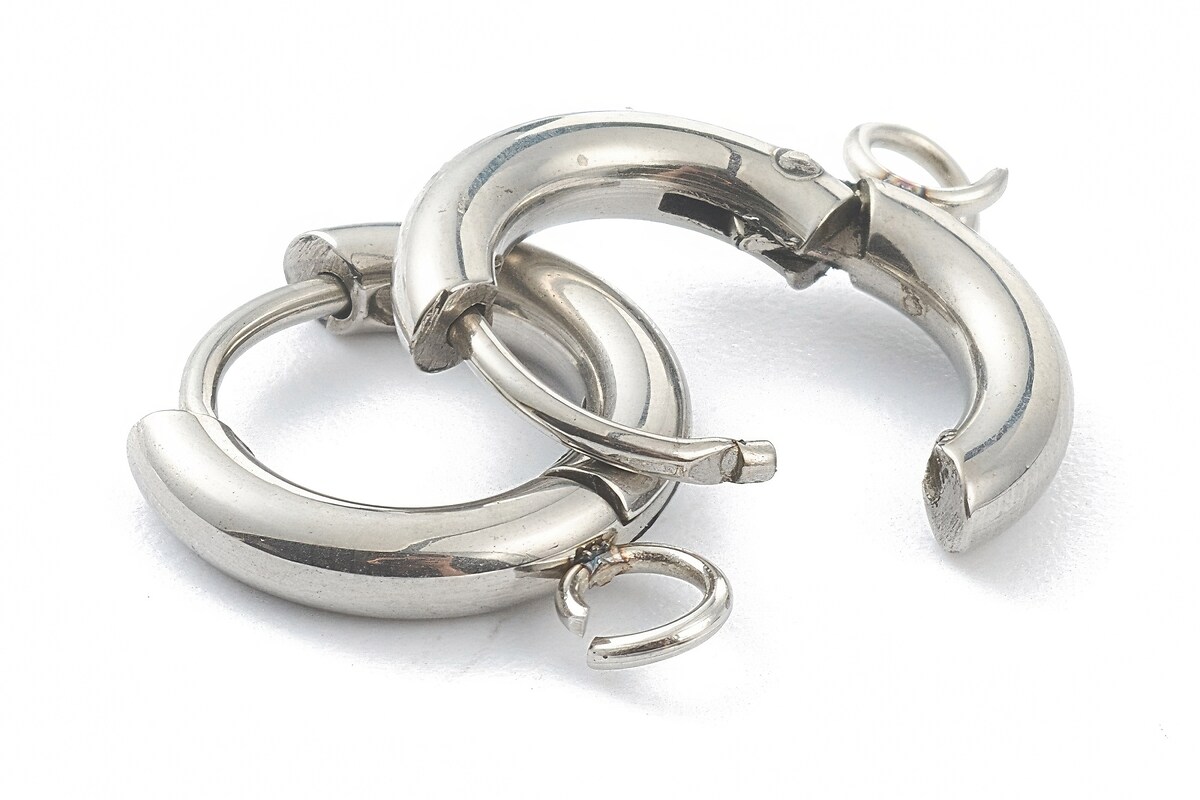 Tortite cercei otel inoxidabil 201, 16x13,5mm (2 buc.)