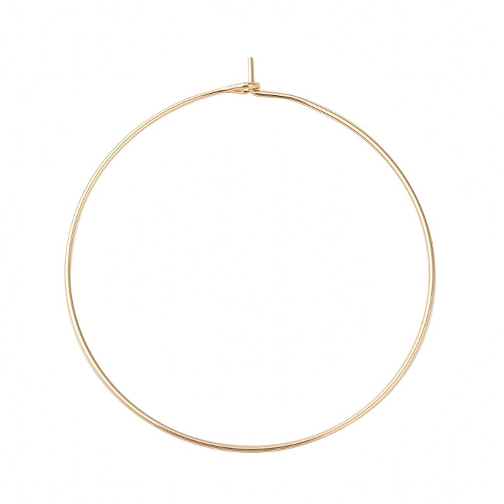 Tortite cercei otel inoxidabil auriu chirurgical 316, hoops 40mm (2 buc.)