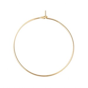 Tortite cercei otel inoxidabil auriu chirurgical 316, hoops 30mm (2 buc.)