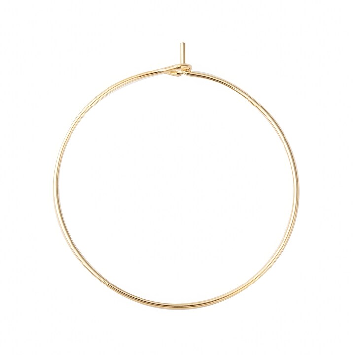 Tortite cercei otel inoxidabil auriu chirurgical 316, hoops 30mm (2 buc.)