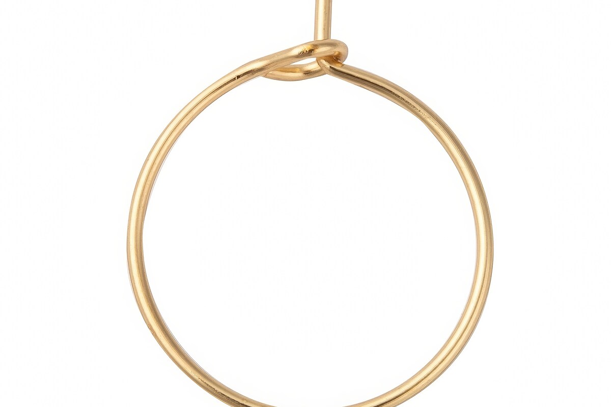 Tortite cercei otel inoxidabil auriu chirurgical 316, hoops 15mm (2 buc.)