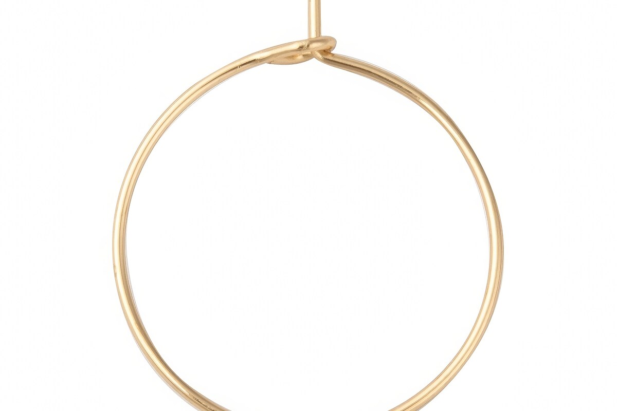 Tortite cercei otel inoxidabil auriu chirurgical 316, hoops 20mm (2 buc.)