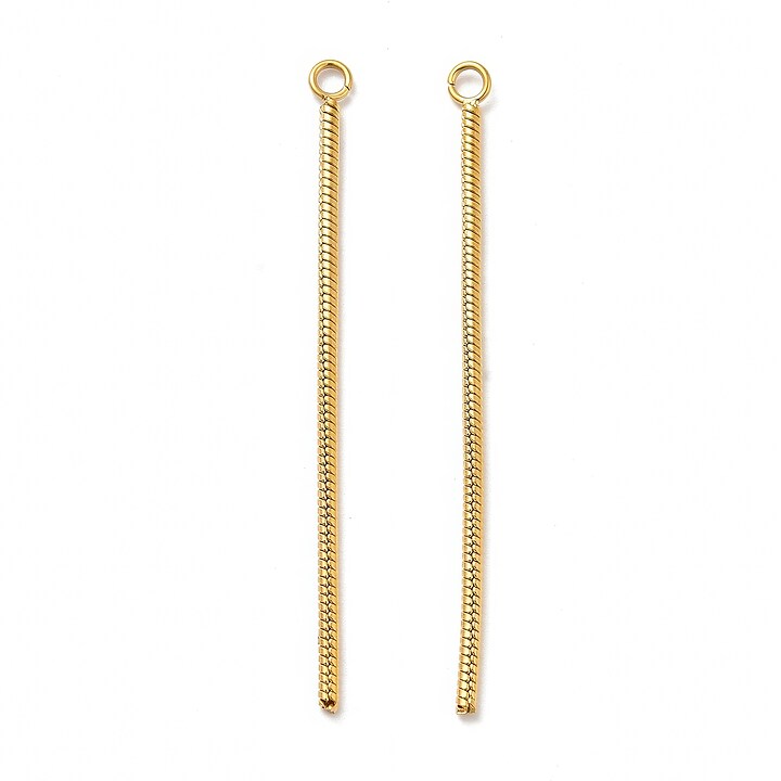 Pandantiv otel inoxidabil 201 auriu, 50mm