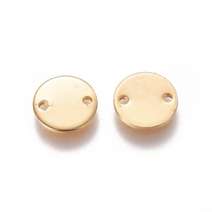Conector otel inoxidabil 304 auriu, banut 10mm