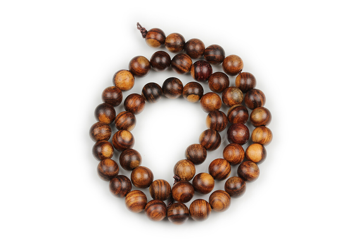 Sirag margele lemn natural sfere 8mm