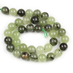 Margele calcedonie verde sfere 10mm (sirag)