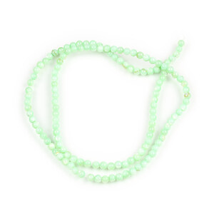 Margele sidef sfere 2,5mm (sirag) - verde deschis