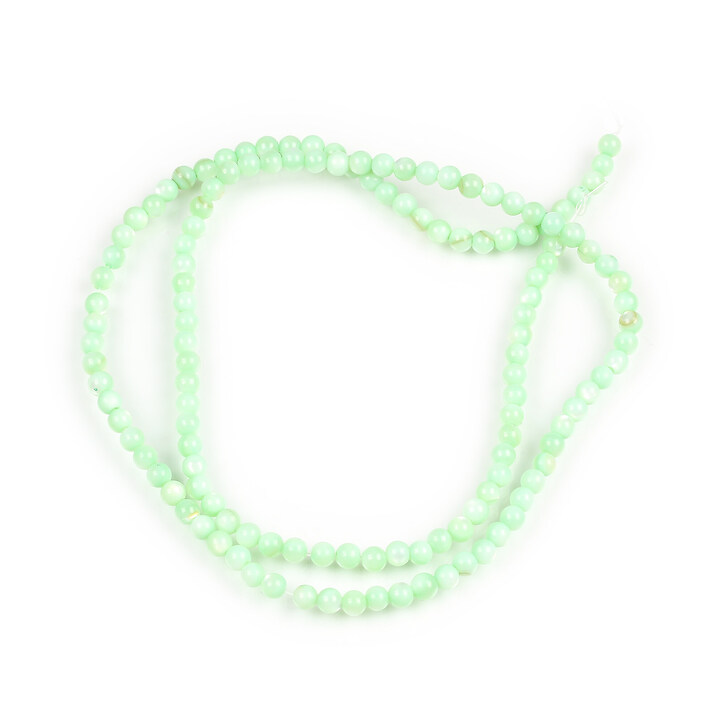 Margele sidef sfere 2,5mm (sirag) - verde deschis