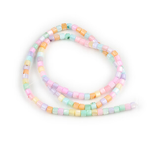 Margele sidef rondele Heishi 2,5x4mm (sirag) - multicolor
