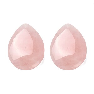 Pandantiv lacrima cuart roz 30x30mm