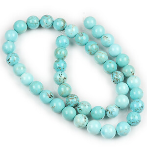 Margele howlit bleu sfere 8mm (sirag)