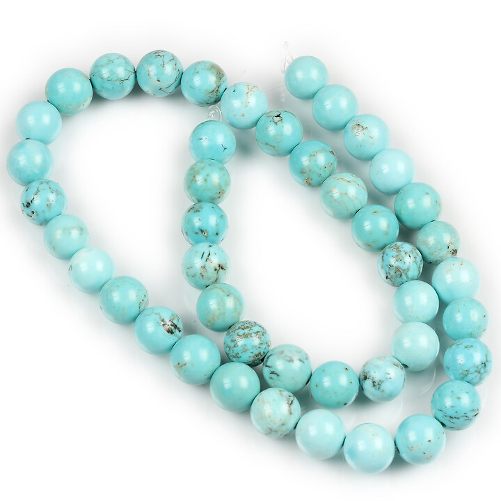 Margele howlit bleu sfere 8mm (sirag)