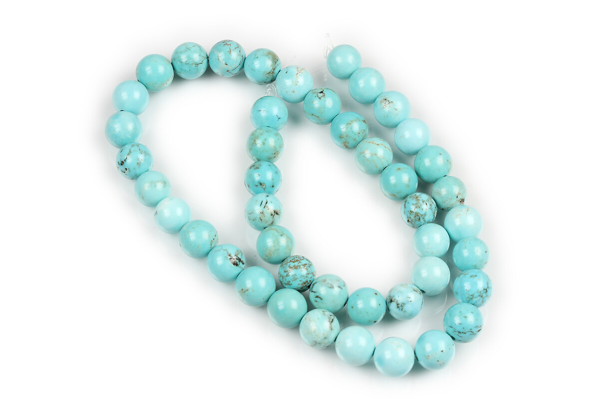 Margele howlit bleu sfere 8mm (sirag)