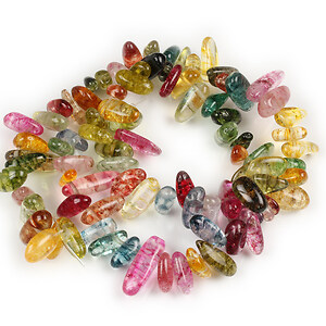 Margele cuart de stanca nuggets 8-18x6-7mm (sirag) - mix 