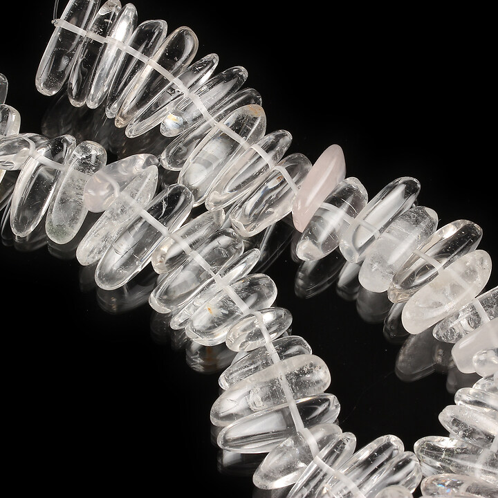 Margele cuart de stanca alungit 12-22x5-7mm (sirag)