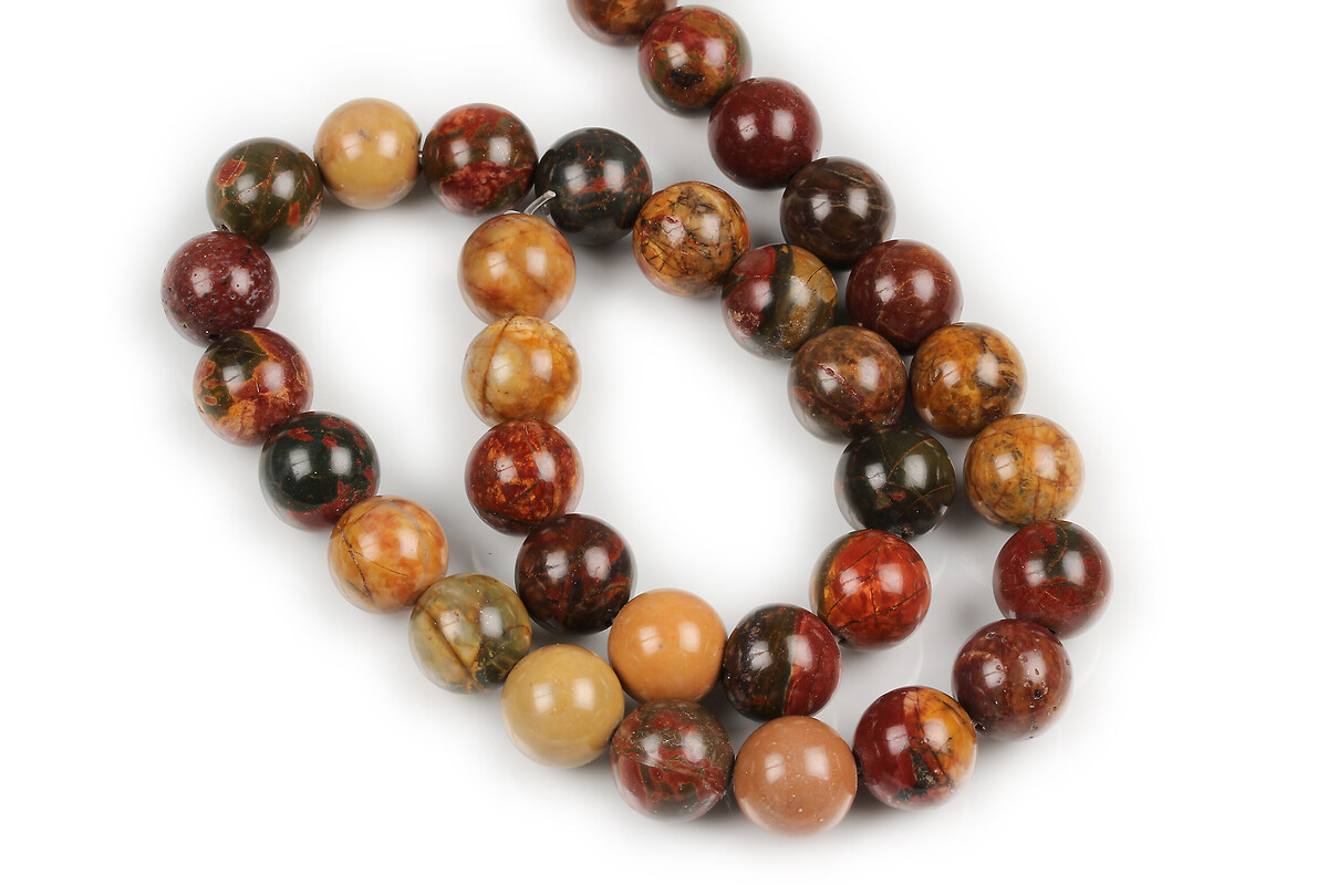 Margele Picasso Jasper sfere 12mm (sirag)