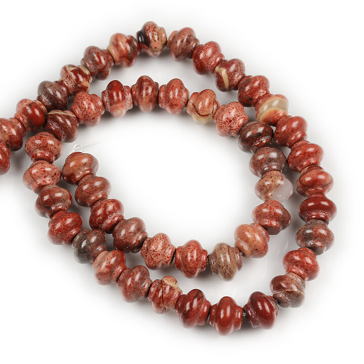 Margele Picture Jasper rondele bombate 7x9mm (sirag)