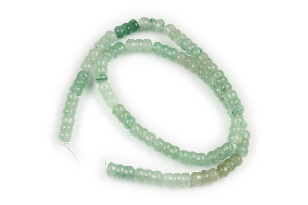 Margele aventurin verde funda 12x6mm (sirag)