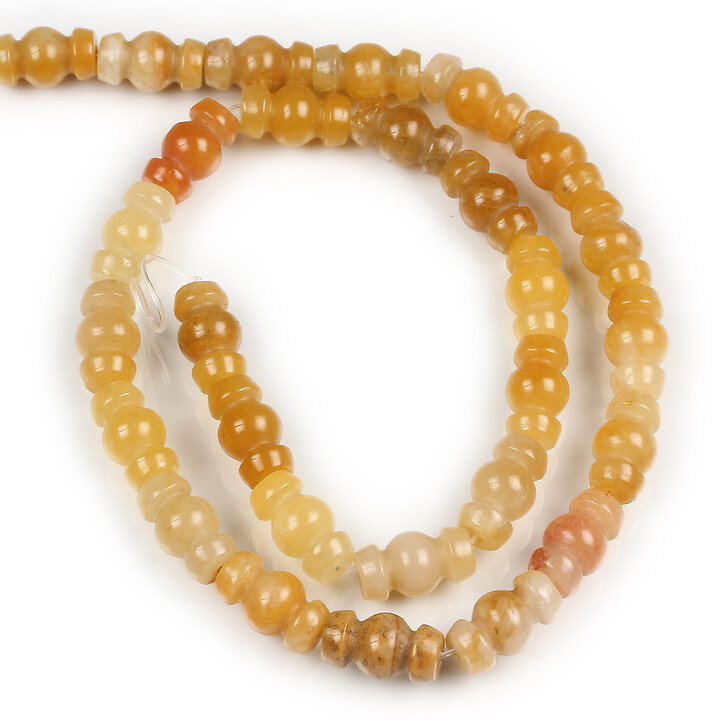 Margele topaz jad model vaza 14x8mm (sirag)