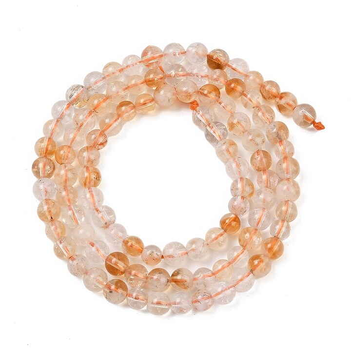 Margele citrine sfere 4mm (sirag)