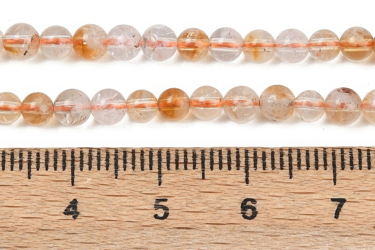 Margele citrine sfere 4mm (sirag)