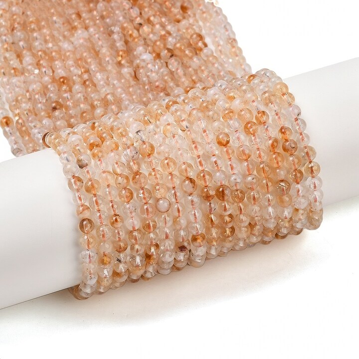 Margele citrine sfere 4mm (sirag)