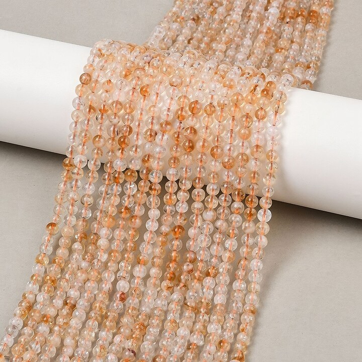 Margele citrine sfere 4mm (sirag)