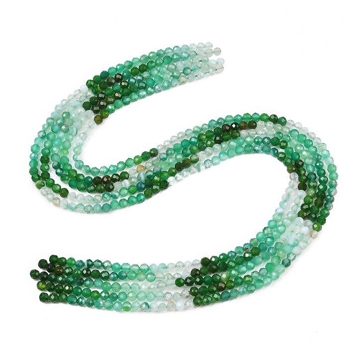 Margele onix verde sfere fatetate 4mm (sirag)