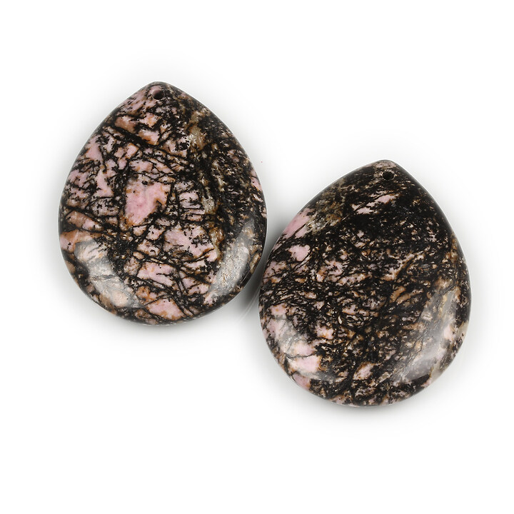 Pandantiv lacrima rodonit 30x30mm