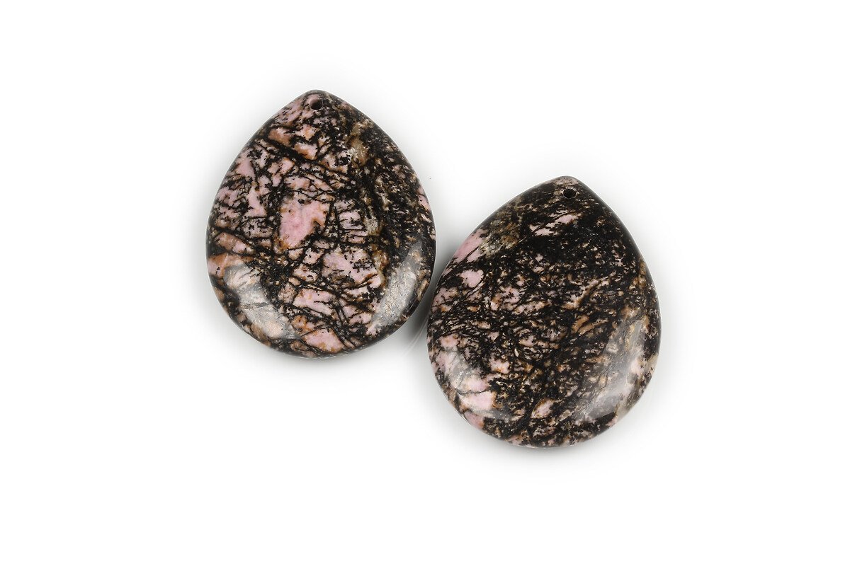 Pandantiv lacrima rodonit 30x30mm