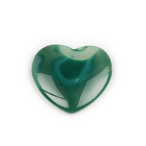 Pandantiv agata striped verde inima 38x41mm