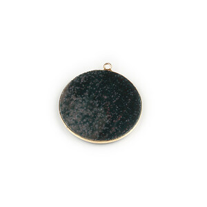 Pandantiv Moss Agata in montura aurie 33x30mm