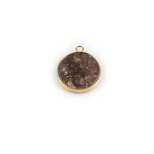 Pandantiv rodonit in montura aurie 26x21mm