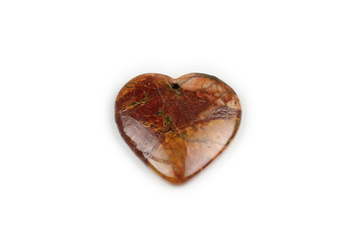 Pandantiv jasp Picasso inima 39x40mm