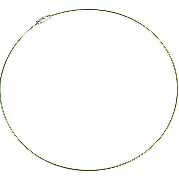 Baza siliconata colier, diametru 14,5cm - verde