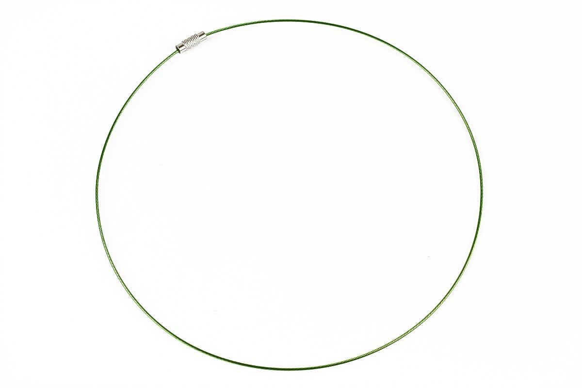 Baza siliconata colier, diametru 14,5cm - verde