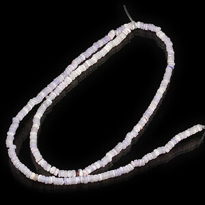 Margele sidef Trochus Shell rondele 2,5-3,5x0,5-3mm (sirag) - liliac