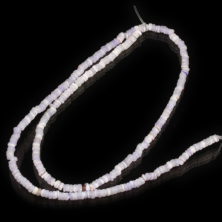 Margele sidef Trochus Shell rondele 2,5-3,5x0,5-3mm (sirag) - liliac