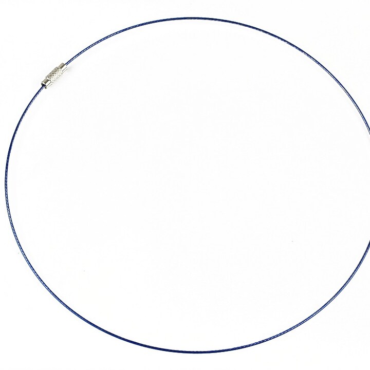 Baza siliconata colier, diametru 14,5cm - albastru cobalt