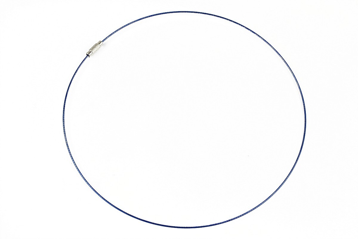 Baza siliconata colier, diametru 14,5cm - albastru cobalt